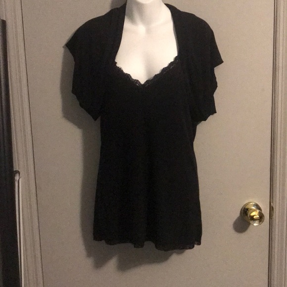 Women’s Black Shoulder Cardigan - Picture 2 of 2